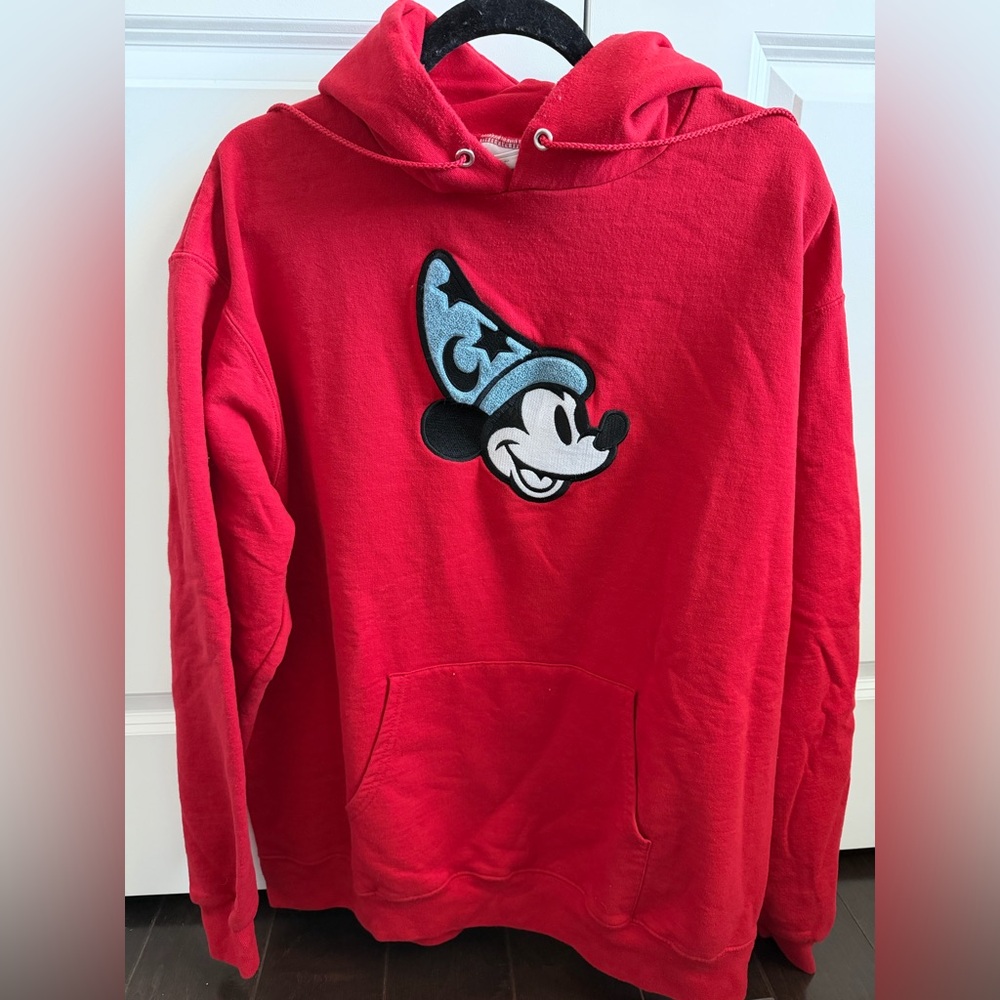 Sorcerer Mickey Red Pullover Hoodie
